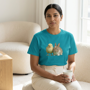 Sunny Side Up Easter unisex t-shirt, personalised ring-spun cotton