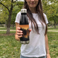 A Forest at Dusk Stainless steel water bottle