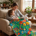 Life is Bold Floral Throw Blanket