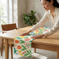 Easter Gathering personalised table runner, polyester custom printed
